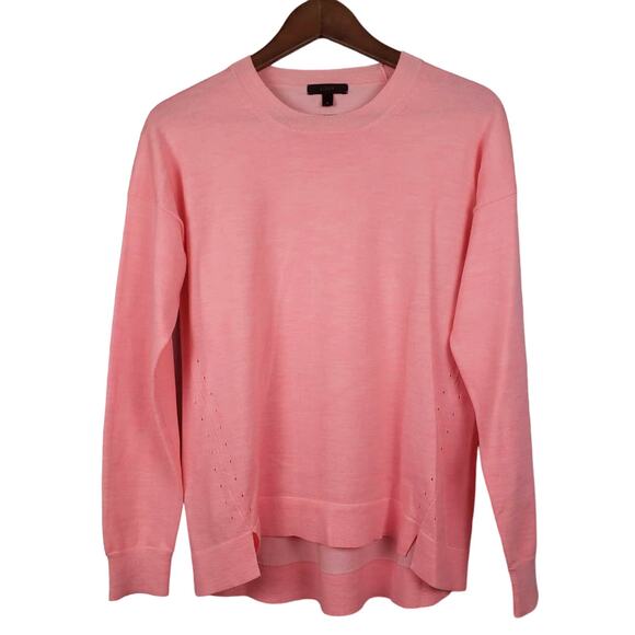 J Crew Merino Blend Sweater Long Sleeve Hi Lo - S - Picture 1 of 5